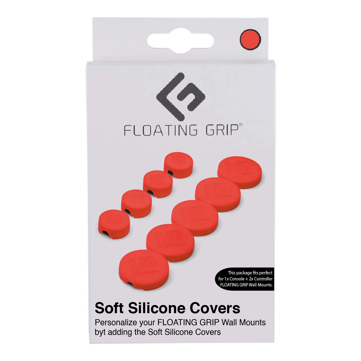 Floating Grip Wall Mount Covers (Red) – Red – Rød v:9896962 Floating Grip Wall Mount Covers (Red) – Red – Rød v:9896962