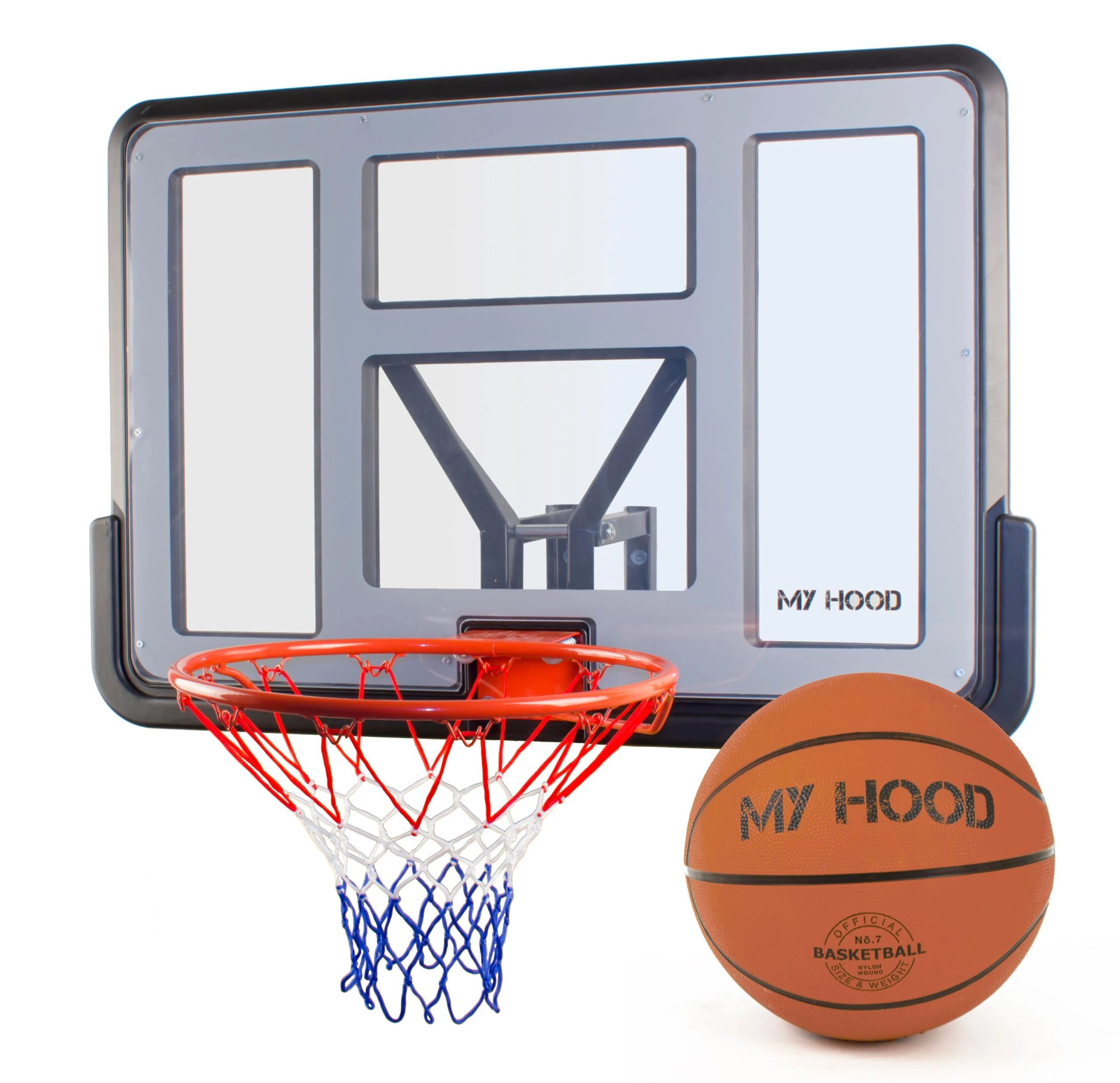 My Hood - Pro Basketball Hoop Set with Basketball (304013) - Gratis frakt v:9343178