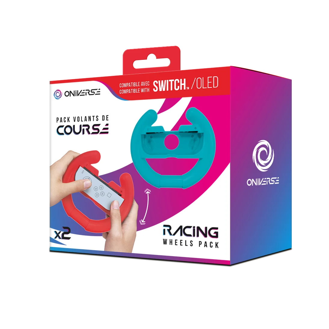 Oniverse Nsw Pack Of 2 Racing Wheel Controller Holders – Blue/Red v:7440960 Oniverse Nsw Pack Of 2 Racing Wheel Controller Holders – Blue/Red v:7440960