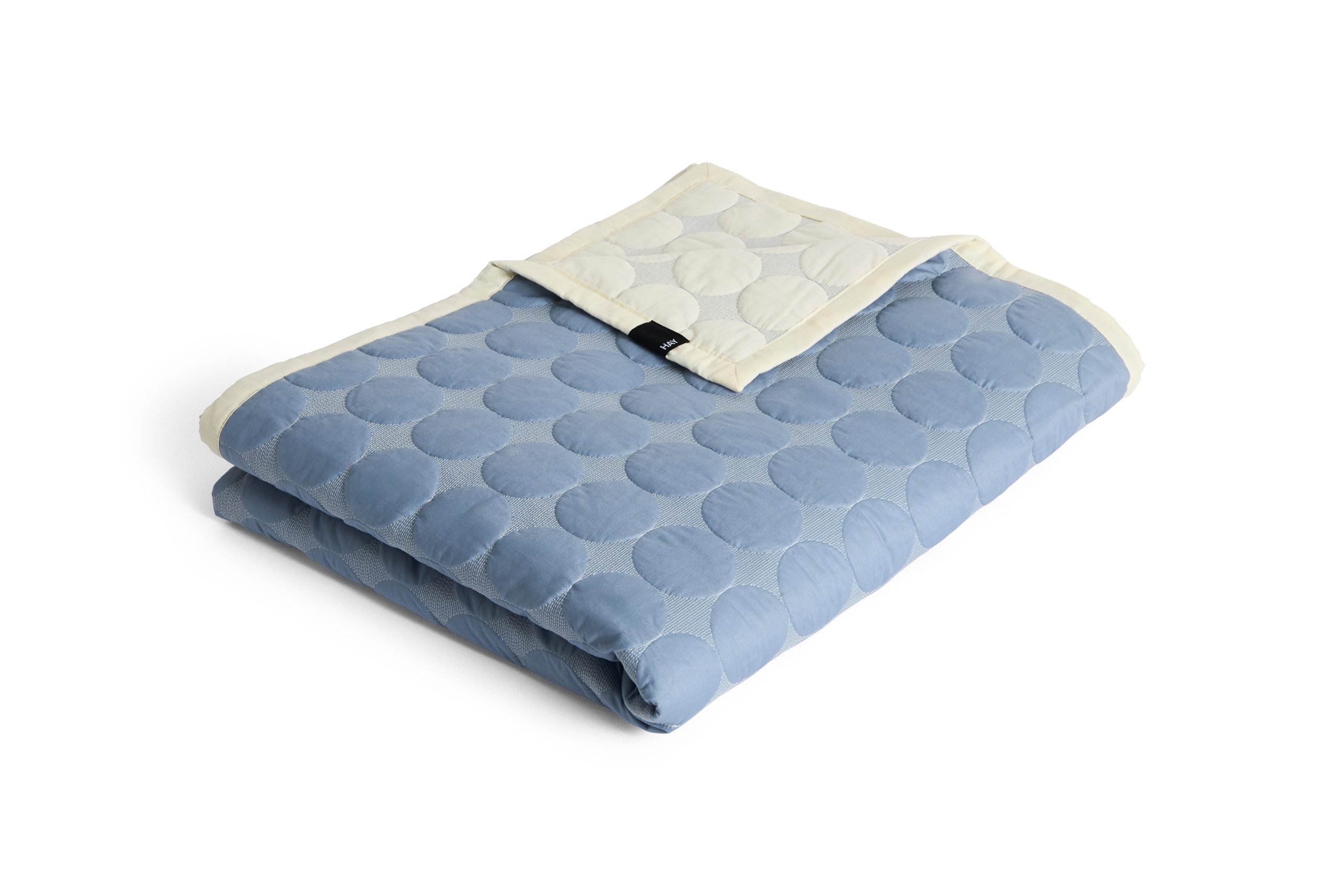 HAY - Mega Dot Sengeteppe - B235 x L245 cm - Støvet Blå - Dusty Blue - Gratis frakt v:3958718