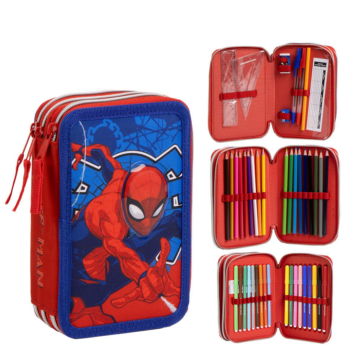 Cerda – Pencil Case with Accessories – Spider-Man (I-2700001649) v:9304854