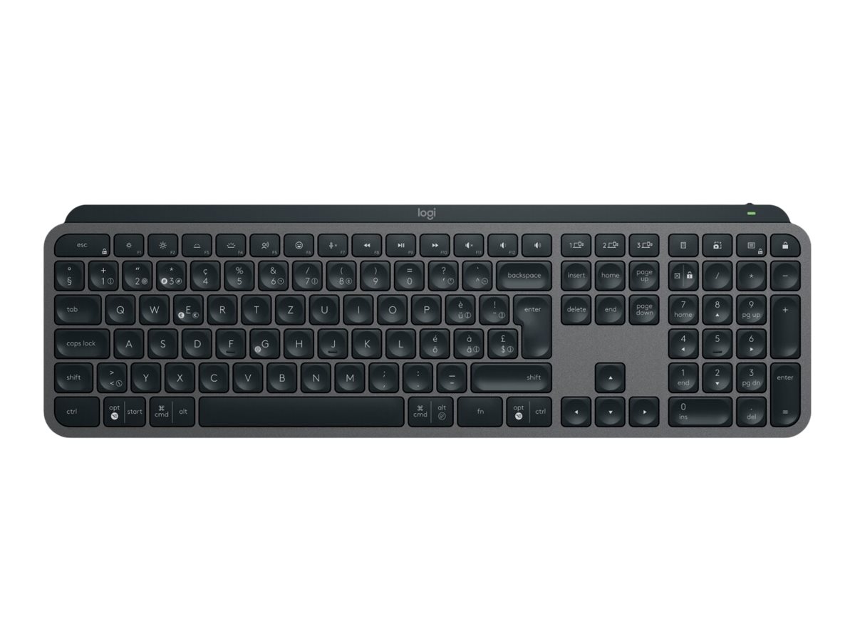 MX Keys S Avansert trådløst, bakbelyst tastatur - Graphite - Gratis frakt v:4532500