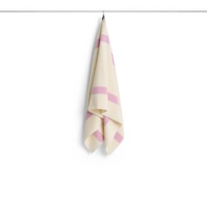 HAY – Stripete Badehåndkle – W70 x L140 cm – Cool Rosa – Pink v:7069971