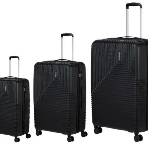 American Tourister (by Samsonite) – Niteline Suitcases – 3 pcs – Midnight Black – Gratis frakt v:9333189