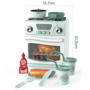 TOYMAX – Komfur m/ovn elektrisk med tilbehør 21,5×15,7cm (500202) v:2457649