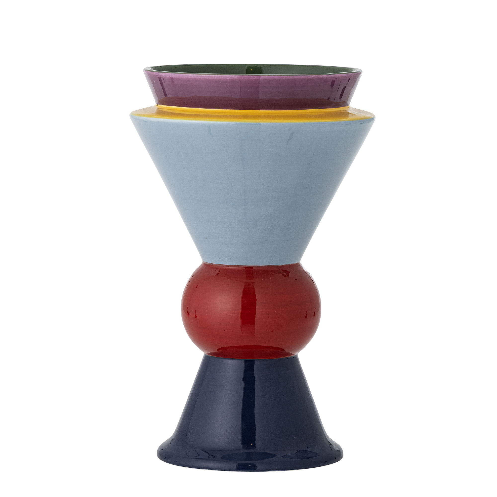 Bloomingville - Trilla Vase - Multi - Ceramic - Gratis frakt v:9990343