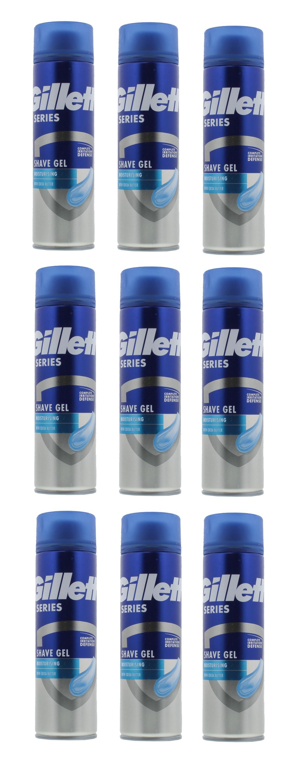 Gillette - 9 x Shave Gel Moisturizing v:7679679