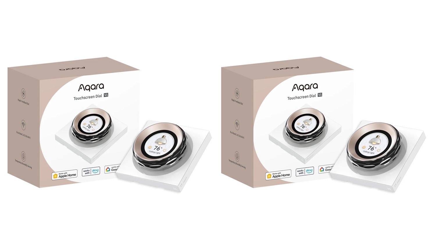 Aqara - 2x Touchscreen Dial V1 - Bundle - Gratis frakt v:6571342