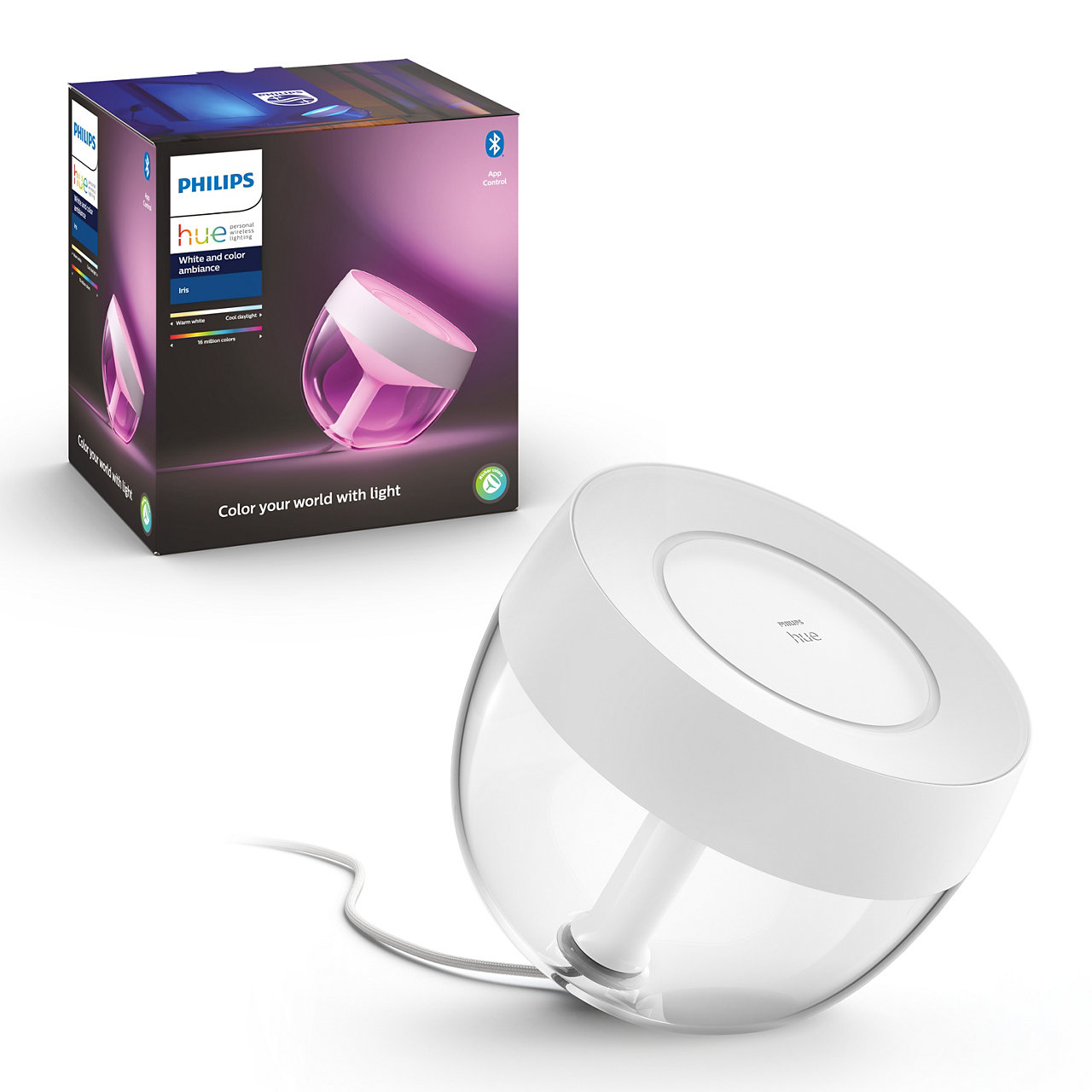 Philips Hue - Iris Bordlampe Gen4 - White & Color Ambiance - Bluetooth - Gratis frakt v:8266777