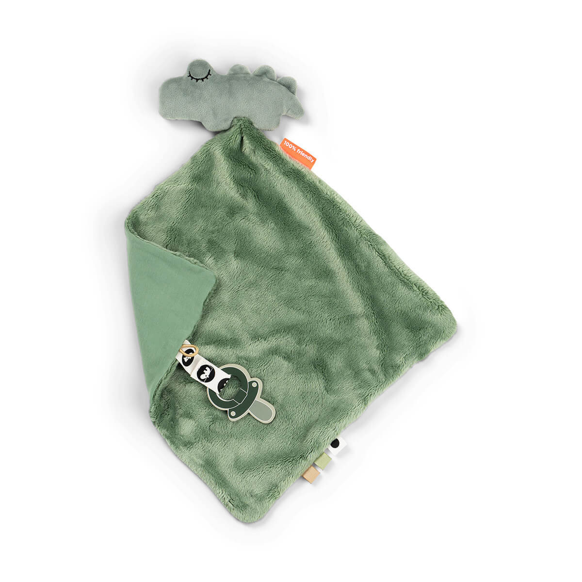 Done by Deer – Comfort blanket Croco – Green – 28 x 28 cm v:9853162 Done by Deer – Comfort blanket Croco – Green – 28 x 28 cm v:9853162