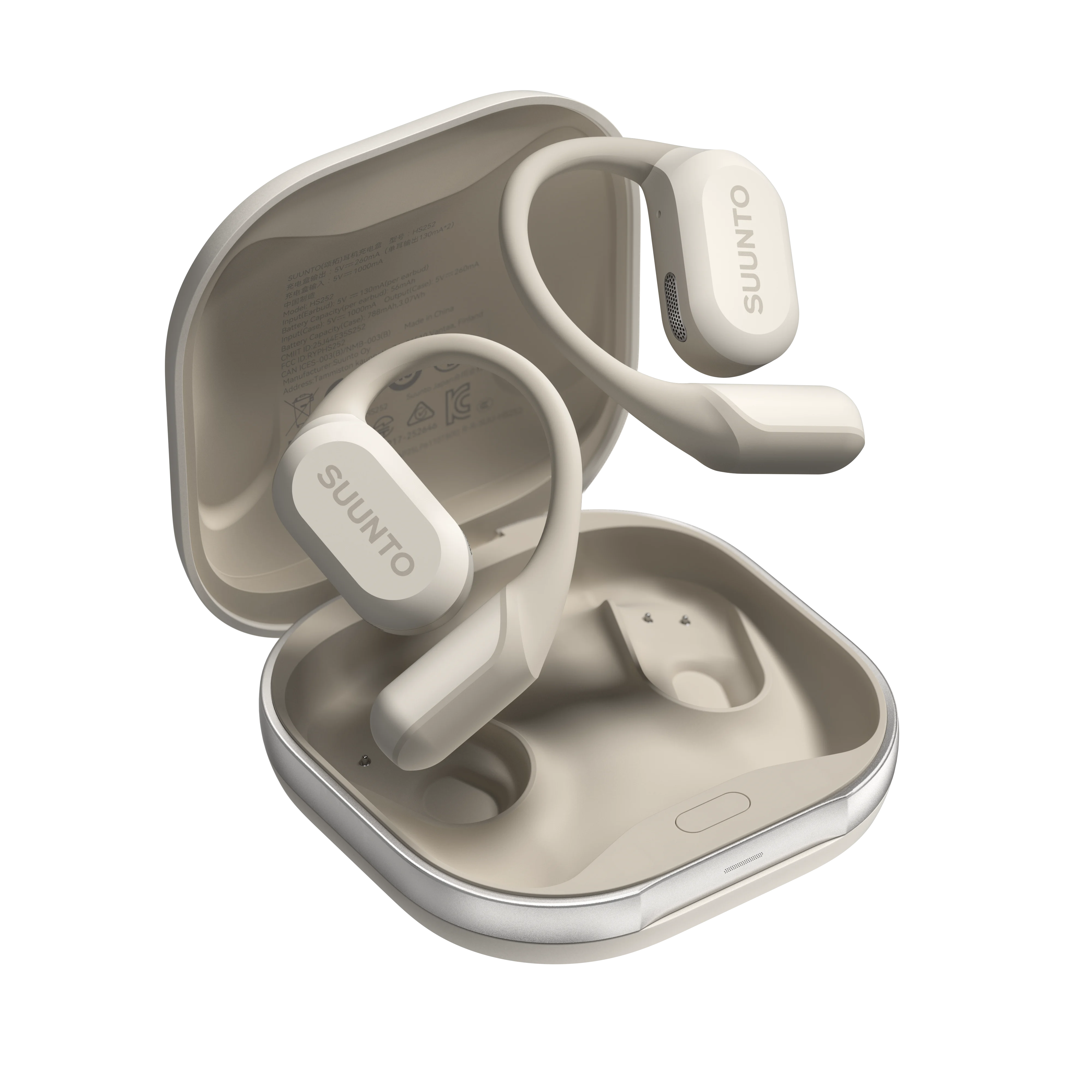 Suunto - Spark åpne sportshodetelefoner med Bluetooth og opptil 36 timers batteritid - White - Gratis frakt v:6102037