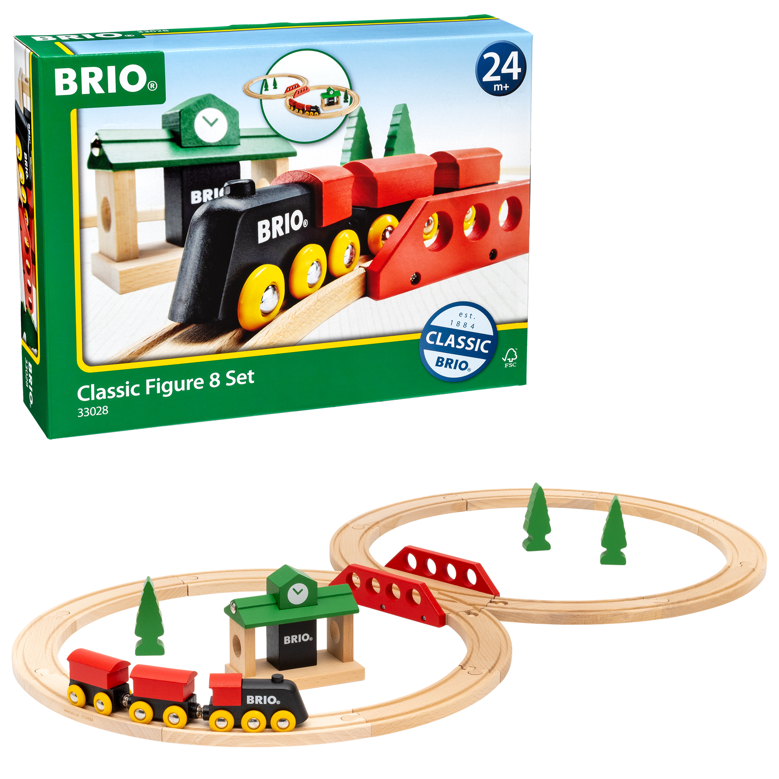 BRIO – Togbane klassisk 8-tall (33028) – Gratis frakt v:8526495 BRIO – Togbane klassisk 8-tall (33028) – Gratis frakt v:8526495