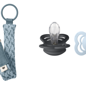 BIBS – Pacifier Supreme 2 PACK – Iron/Baby Blue – Size 1 + Pacifier Clip Braided – Petrol/Baby Blue – Onesize (Bundle) v:9736499 BIBS – Pacifier Supreme 2 PACK – Iron/Baby Blue – Size 1 + Pacifier Clip Braided – Petrol/Baby Blue – Onesize (Bundle) v:9736499