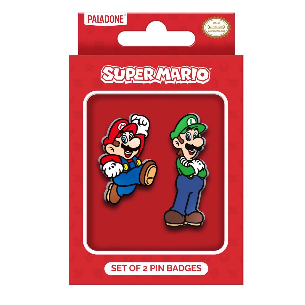 Super Mario - Set of 2 Enamel Pin Badges v:2801712