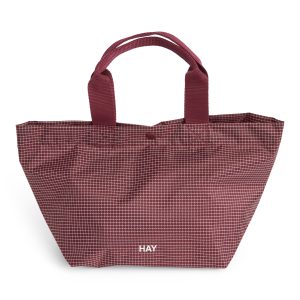 HAY – Grid Everyday Bag – Mini – Burgunder – Burgundy v:2105126