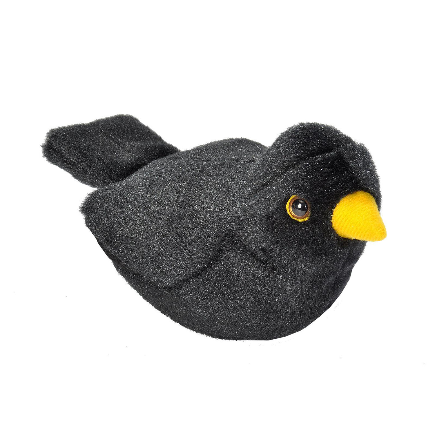 Wild Republic - Kosedyr Bird With Sound 18 cm Svarttrost v:8544842