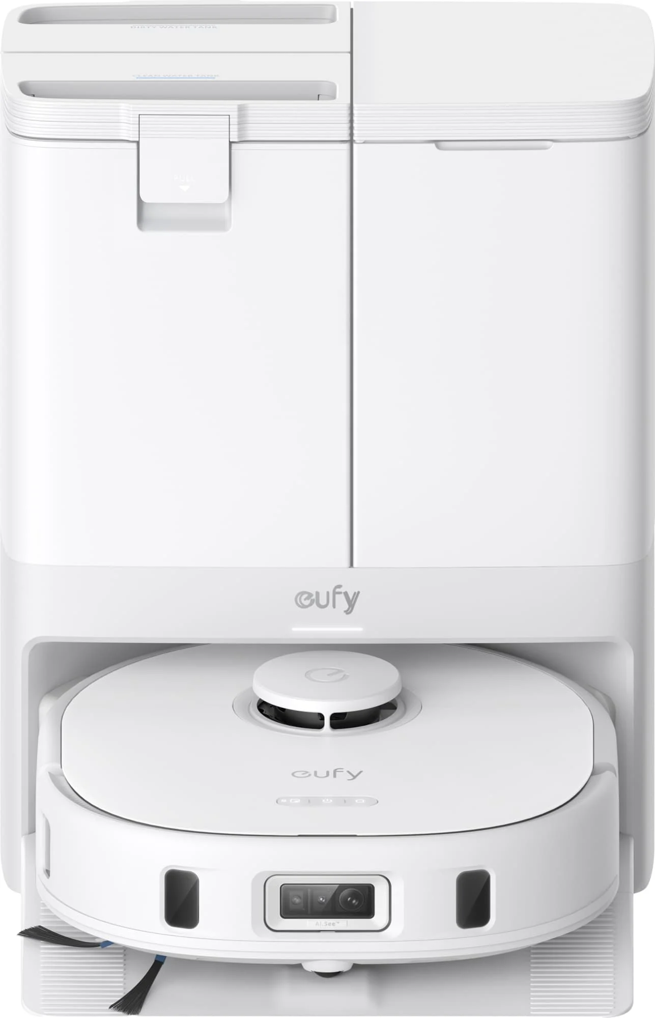 Eufy – X10 Pro Omni Robotstøvsuger og Mopp, 8000 Pa, Selvrensende Stasjon (Hvit) - Gratis frakt v:4003022