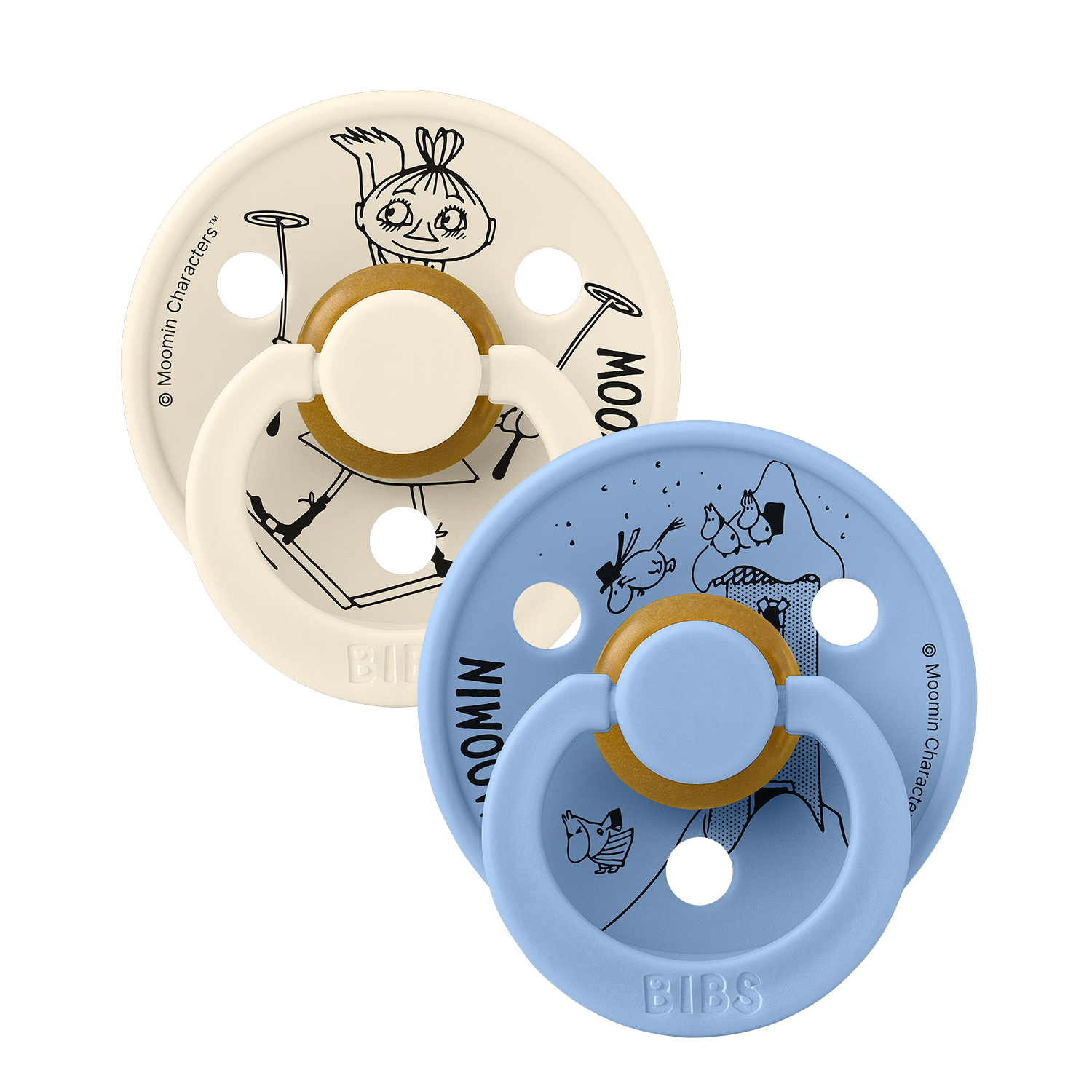 BIBS – BIBS x Moomins Pacifier Colour Mymble 2 PACK – Ivory/Sky Blue – Size 1 v:3887447 BIBS – BIBS x Moomins Pacifier Colour Mymble 2 PACK – Ivory/Sky Blue – Size 1 v:3887447