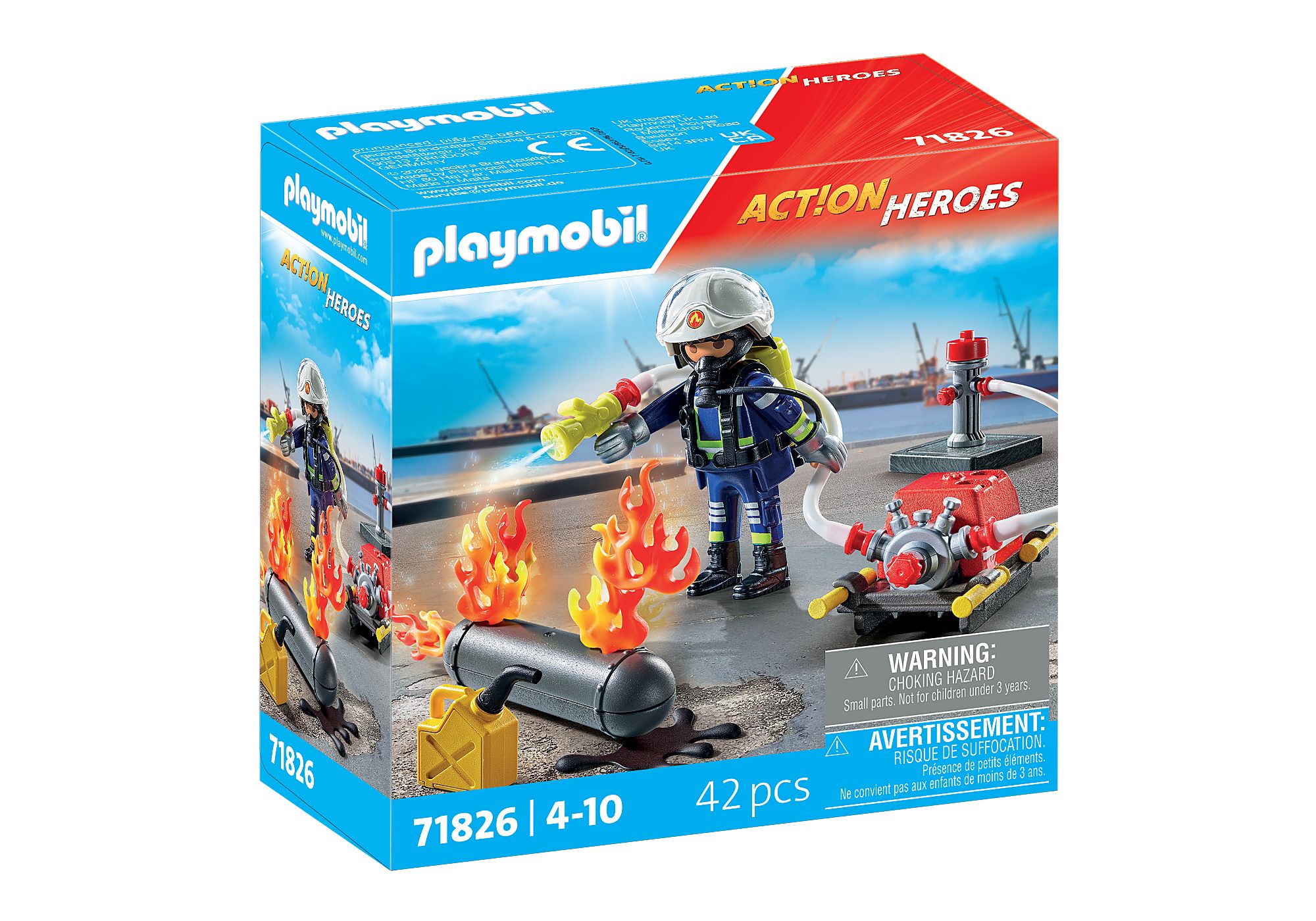 PLAYMOBIL - Firefighter with Water Pump (71826) v:8909662