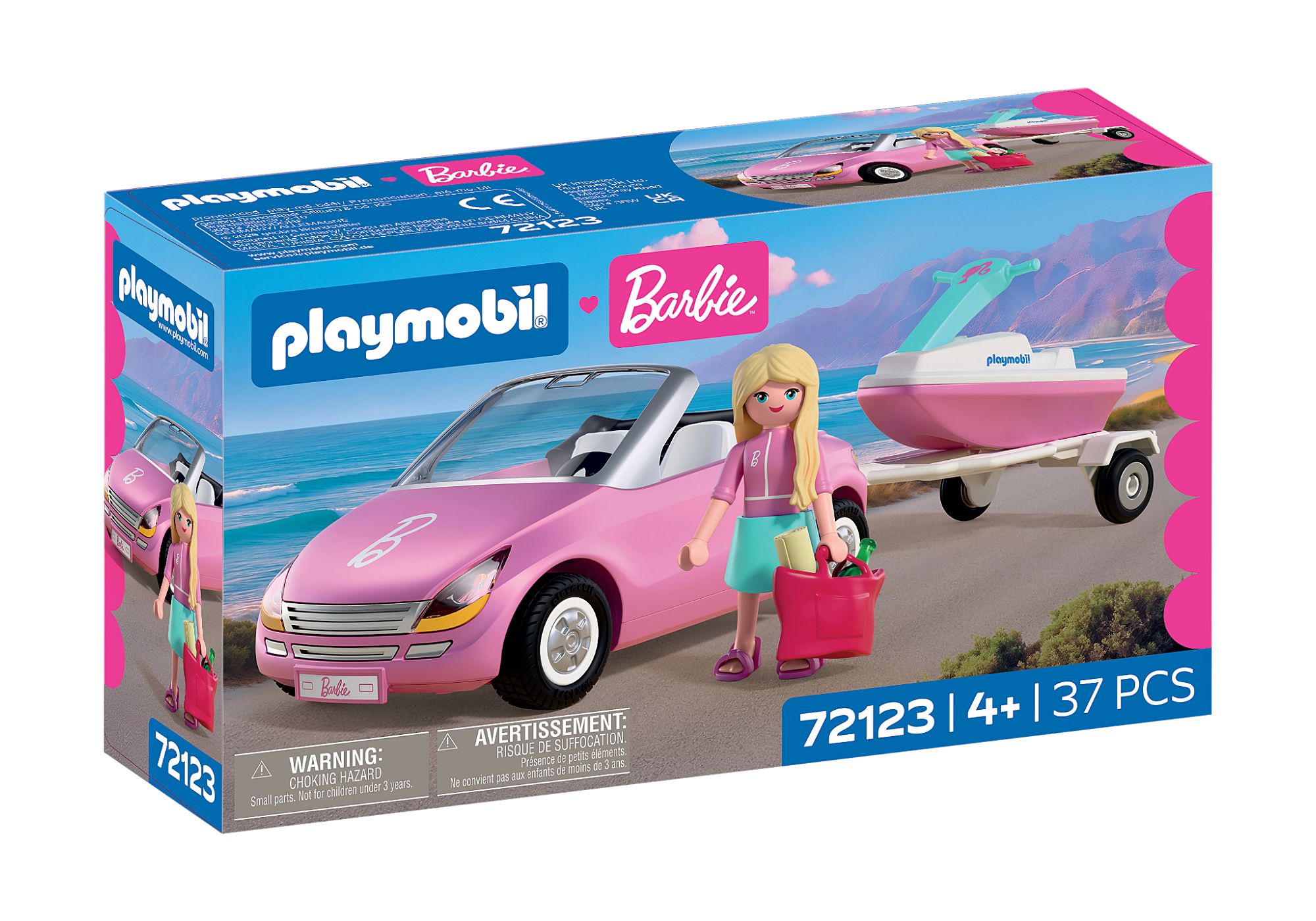 PLAYMOBIL x Barbie – Convertible (72123) - Gratis frakt v:9107056