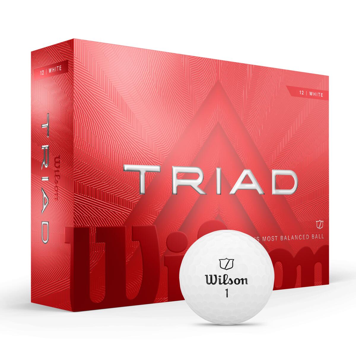 Wilson – 2025 Triad Golf Balls – White – 12 pack v:6808693 Wilson – 2025 Triad Golf Balls – White – 12 pack v:6808693