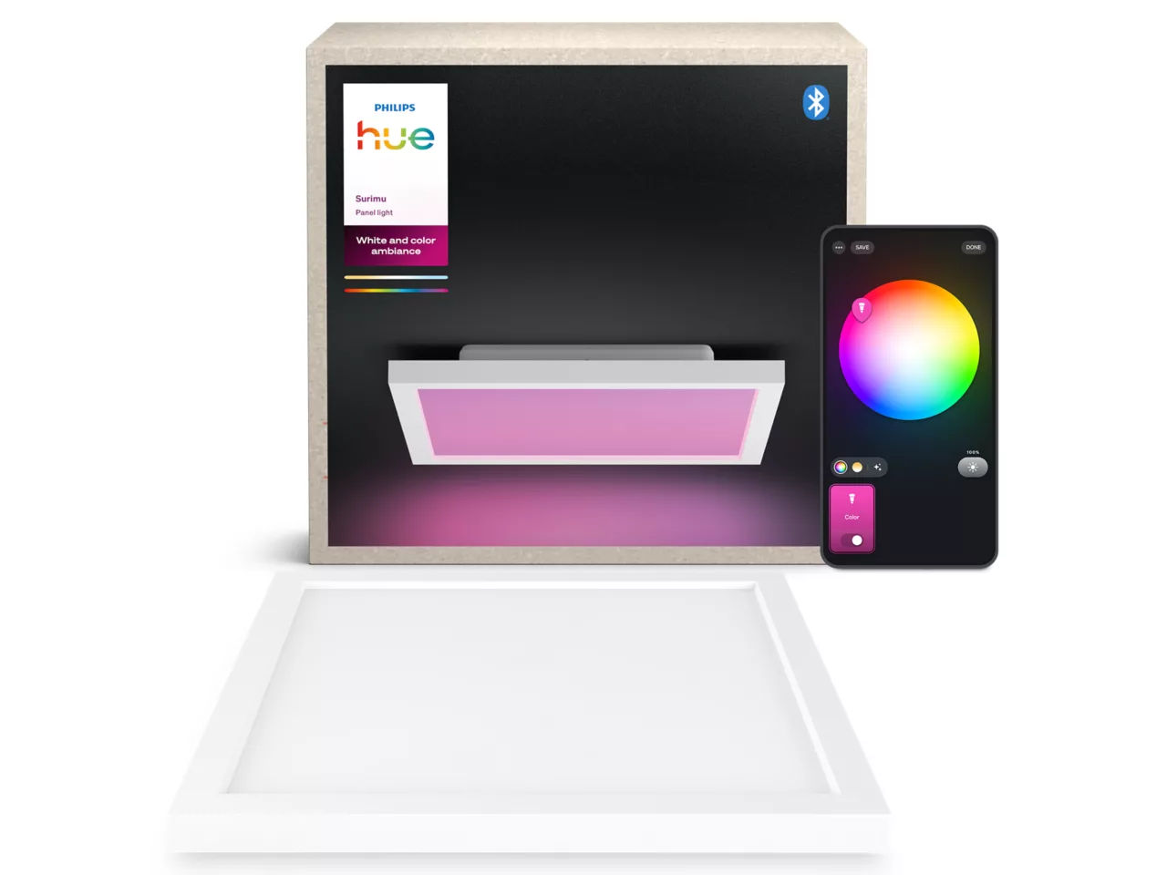 Philips Hue Surimu Panel – Smart LED Panel Kvadratisk 30 x 30 - Gratis frakt v:5874806