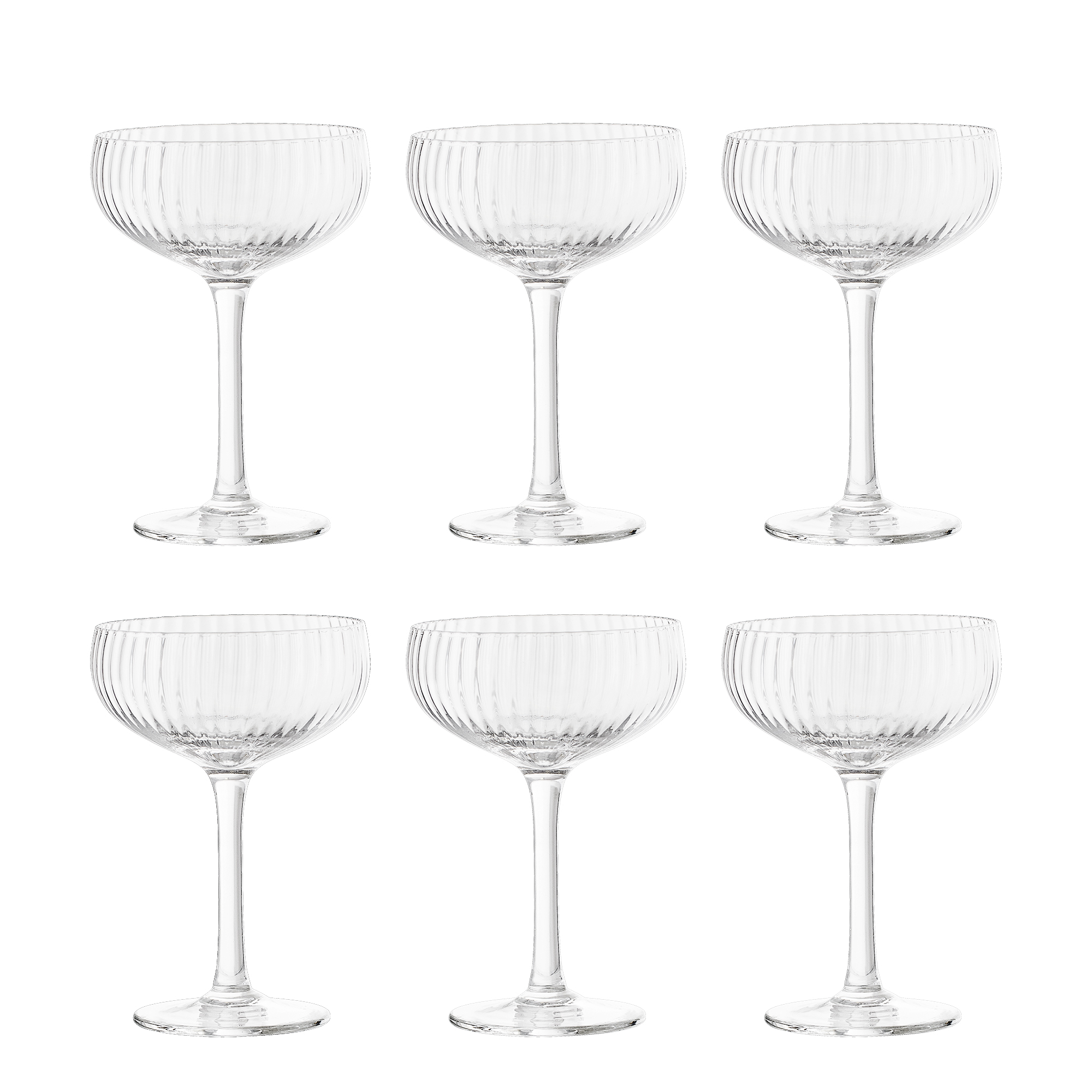 Bloomingville – Astrid Champagne Glass – Clear – 6 Pieces – Gratis frakt v:1294362 Bloomingville – Astrid Champagne Glass – Clear – 6 Pieces – Gratis frakt v:1294362