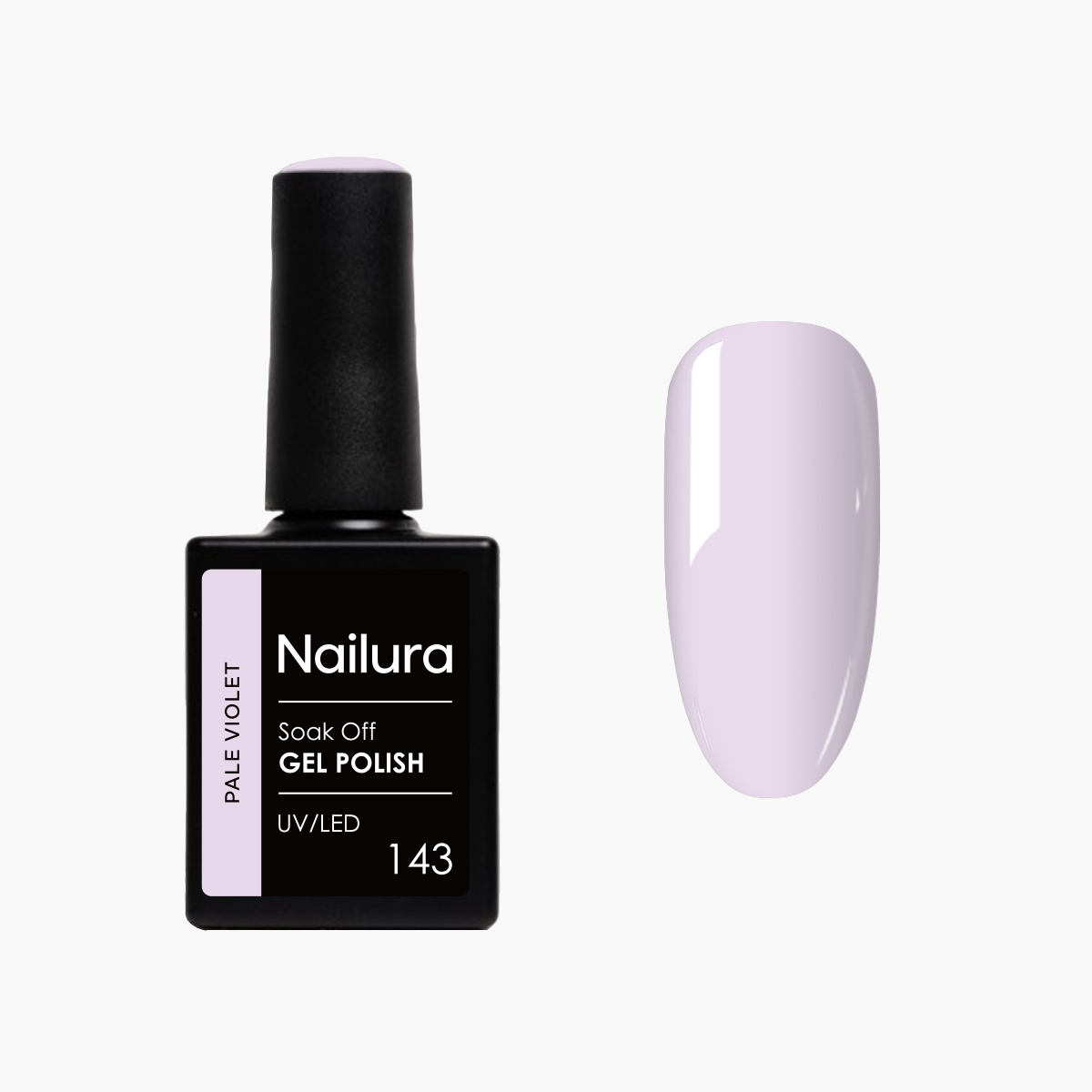 Nailura - Gel Polish 143 - Pale Violet - 10 ml - Pale Violet v:7754914