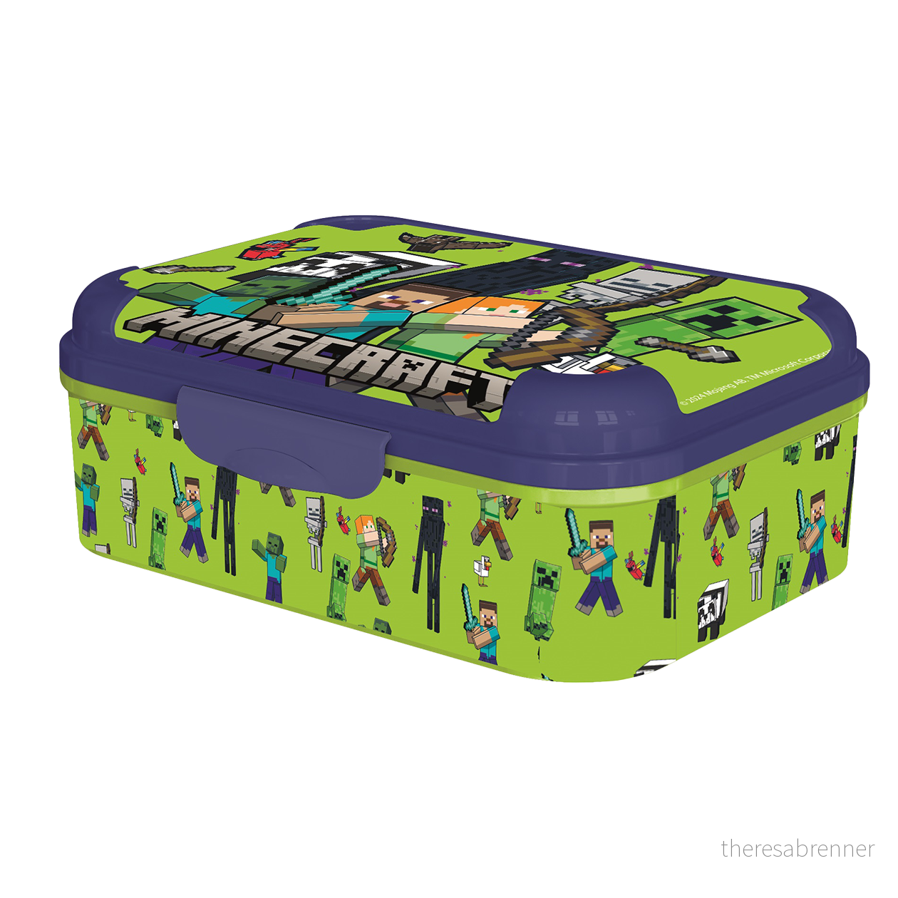Stor - MINECRAFT Asker Lunch box - 17 x 13.5 x 6.2 cm v:8672141