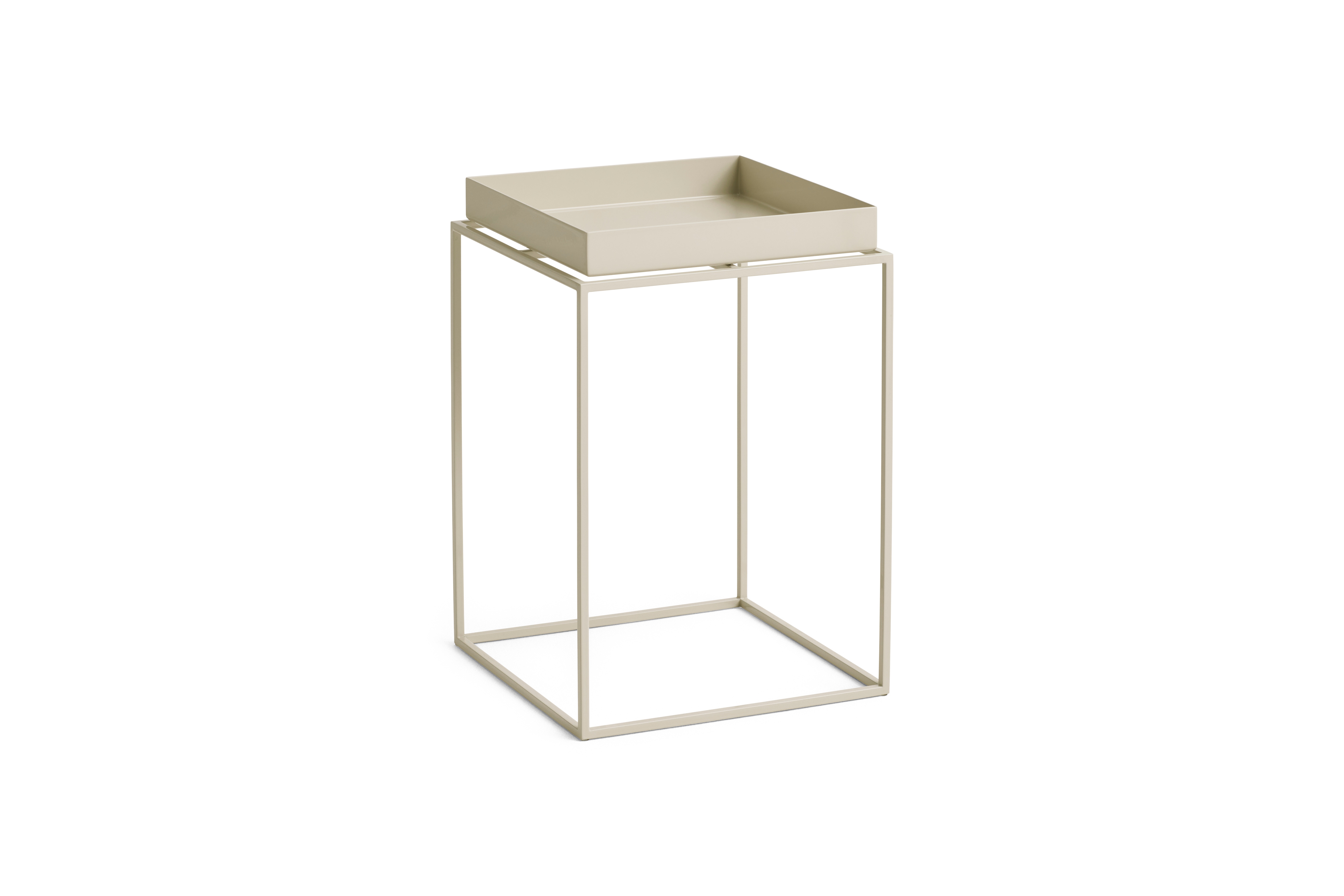 HAY - Tray Bord - Small High - 30x30x44 cm - Varm Beige - Beige - S - Gratis frakt v:6721966