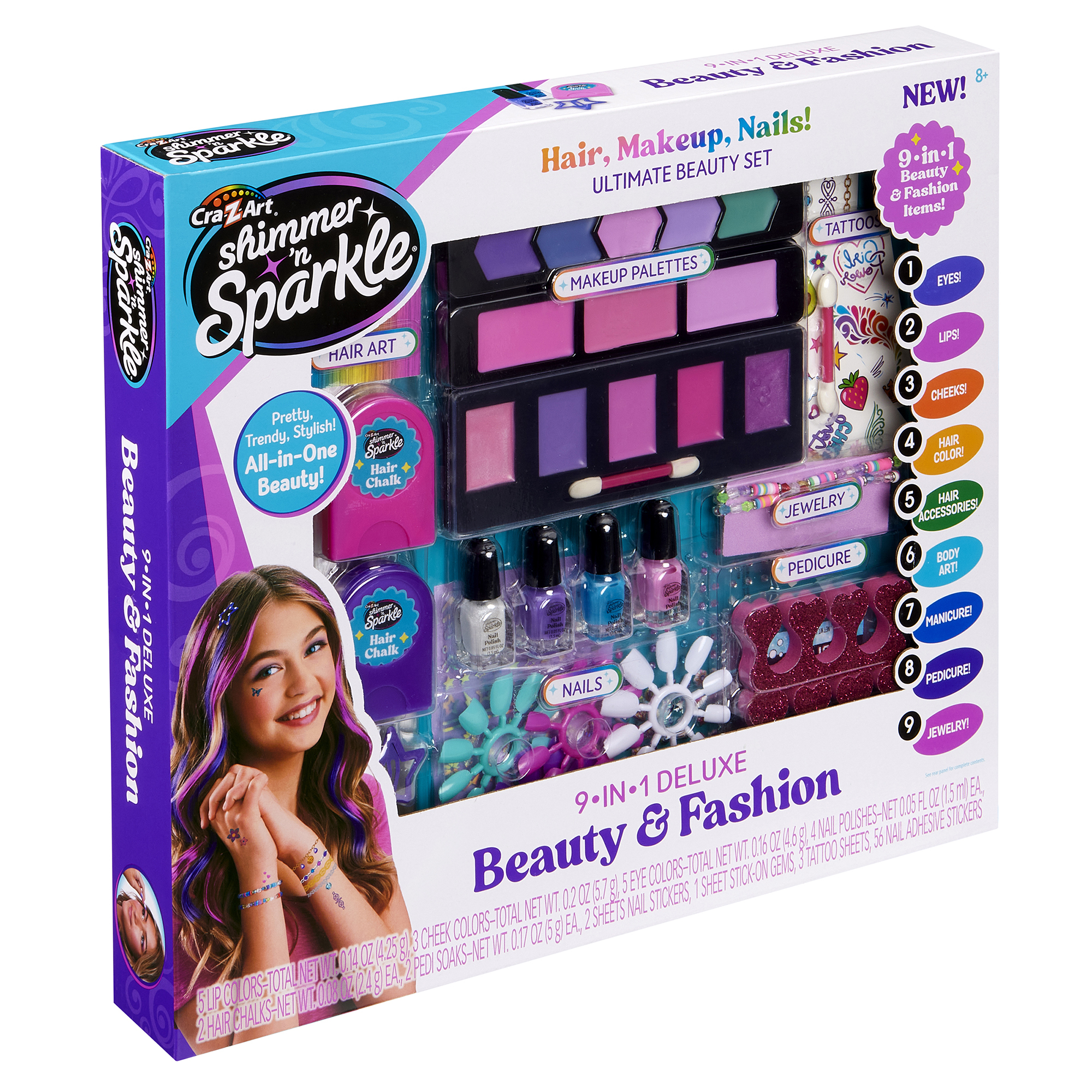 Shimmer n Sparkle - 9 in 1 Deluxe Beauty and Fashion (65699) v:8707786