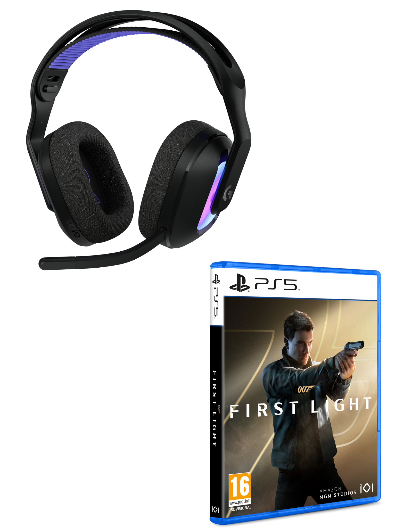 Logitech - G522 Headset & 007 First Light PS5 - Bundle - Gratis frakt v:4824736