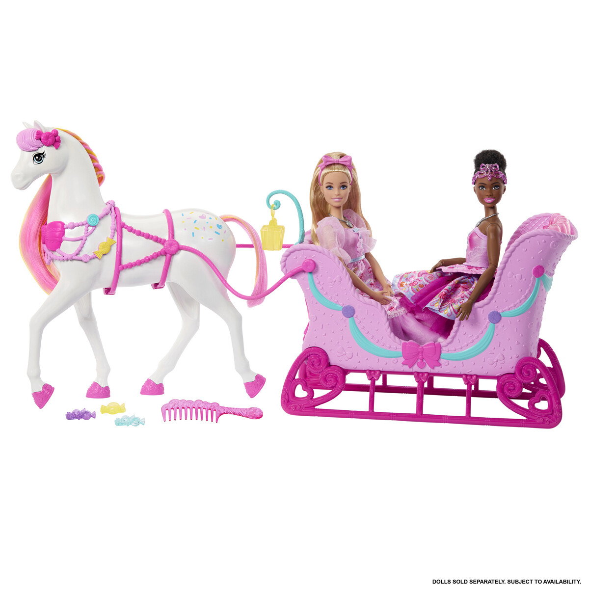 Barbie - Land of Sweets Horse and Sled (JNH63) v:1961582