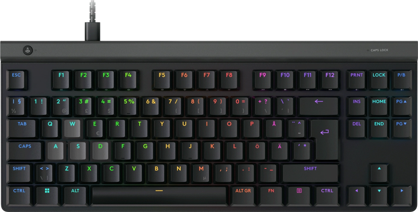 Logitech - G515 TKL Rapid Gaming Tastatur - Nordisk - Gratis frakt v:6740778