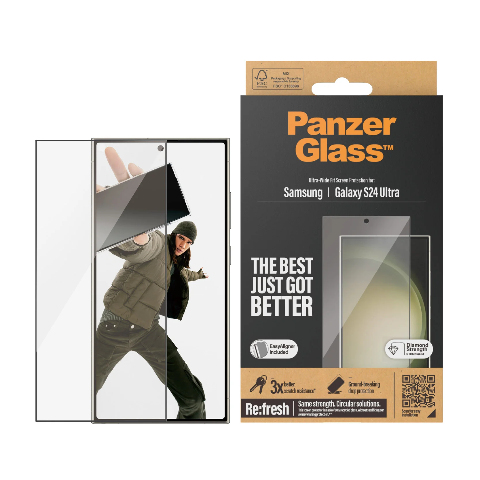 PanzerGlass - Screen Protector Galaxy S24 Ultra Ultra-Wide Fit wA v:4205838