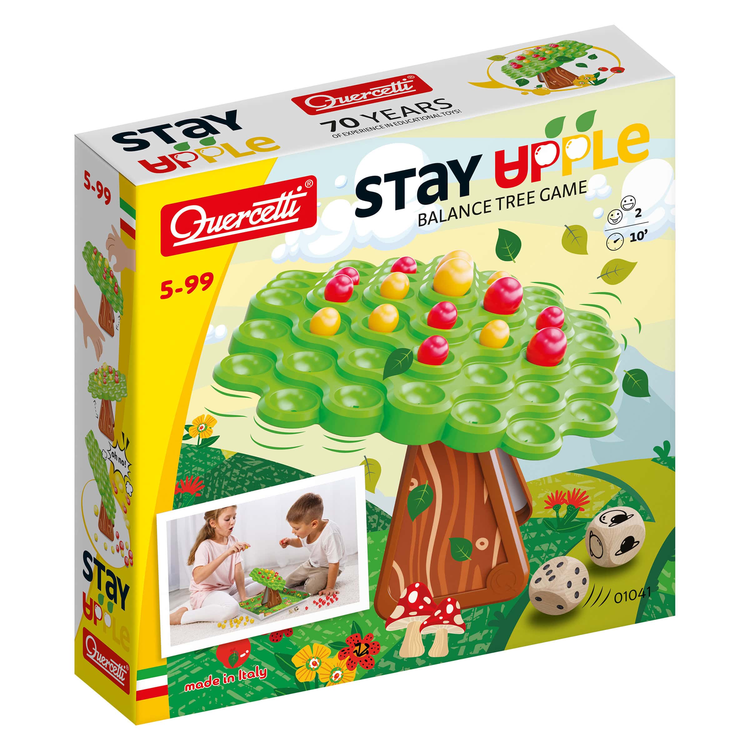 Quercetti - Stay Apple! Balance Tree Game - (QU-01041) v:1257689