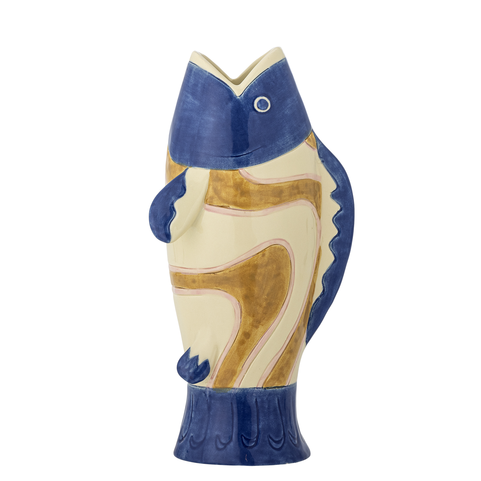 Bloomingville - Irving Vase - Blue - Stoneware - Gratis frakt v:6671319