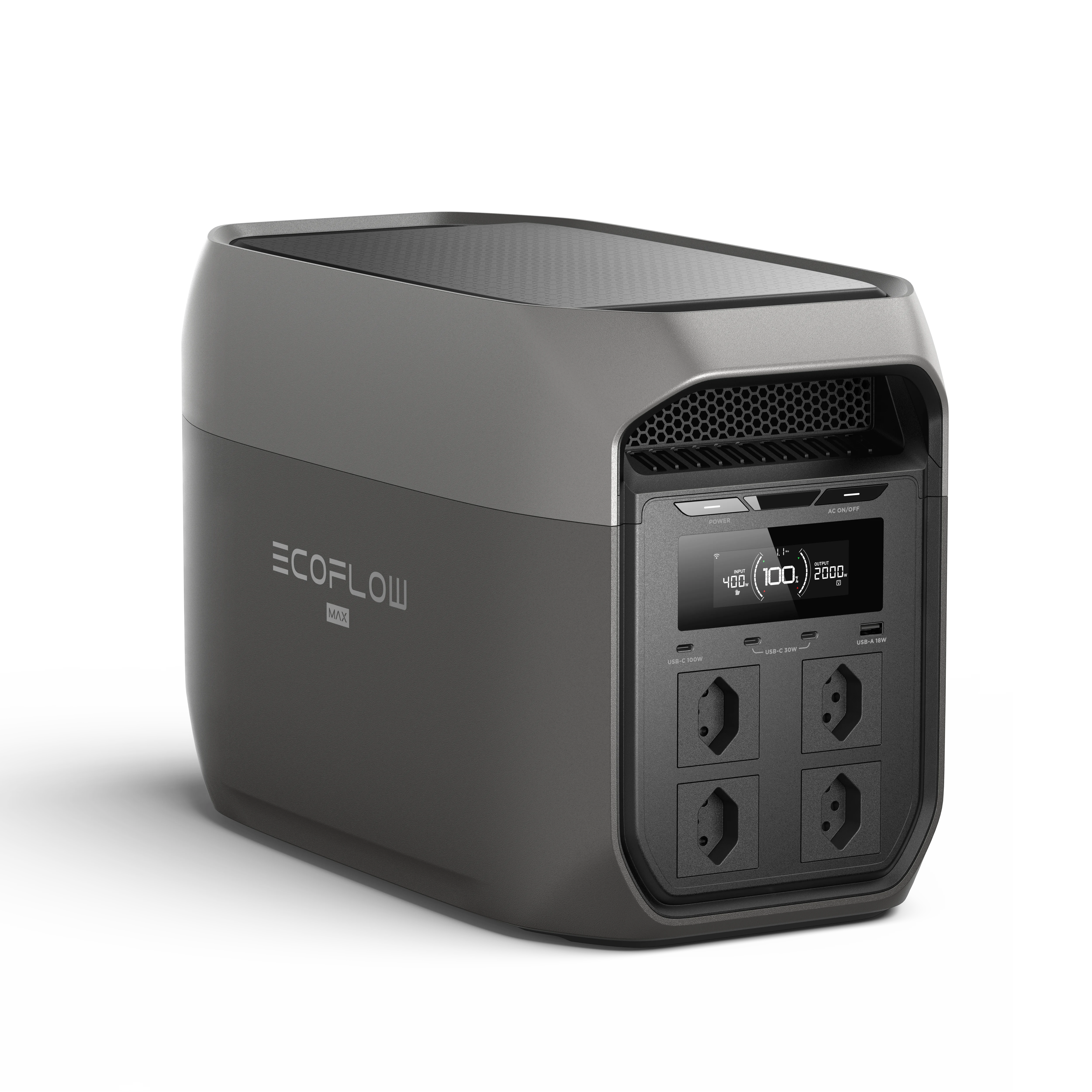 EcoFlow - Delta 3 Max - 2048Wh - Bærbar Strømkilde - Gratis frakt v:5506217