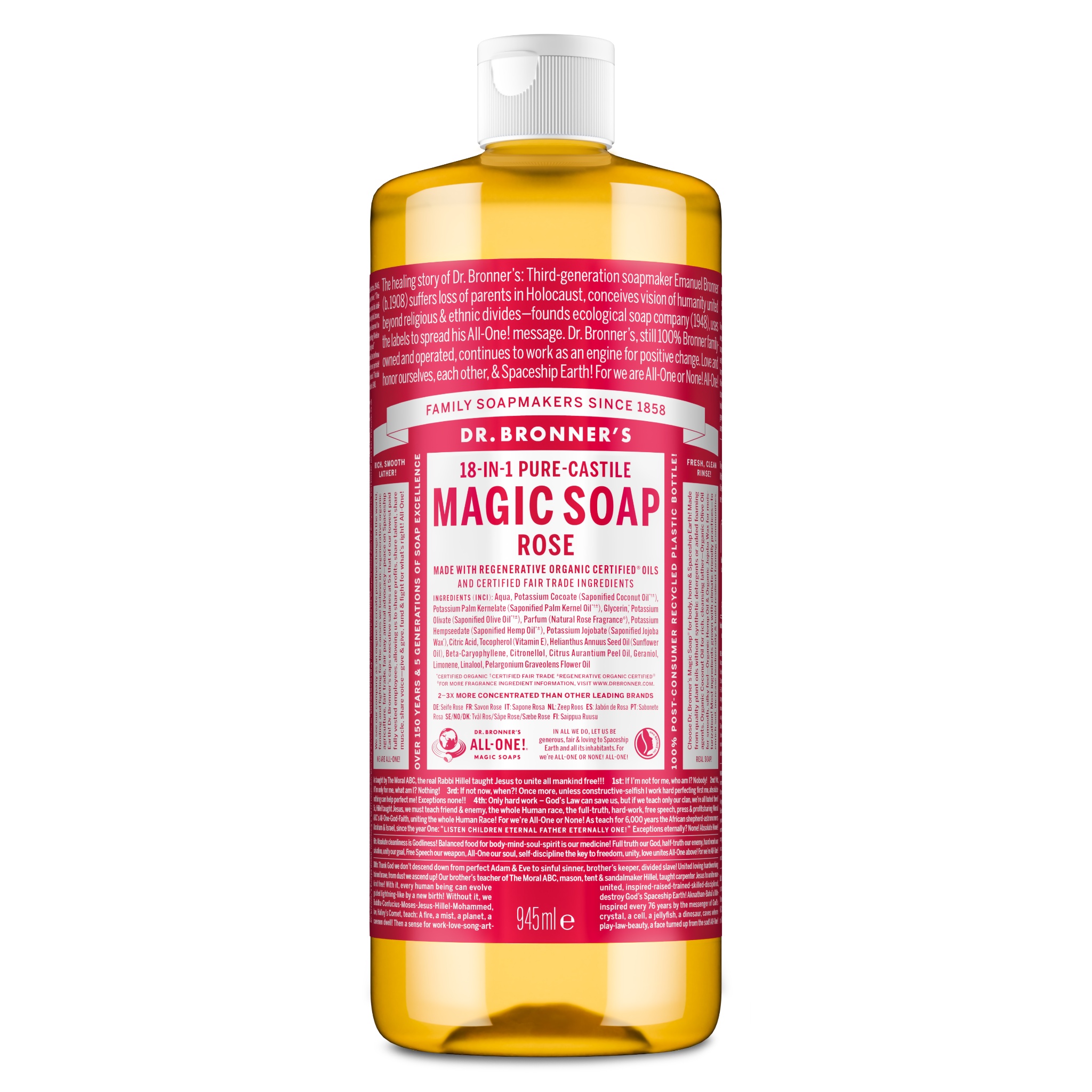 Dr. Bronner's - Magic Soap Rose 945 ml - 945 v:9366884