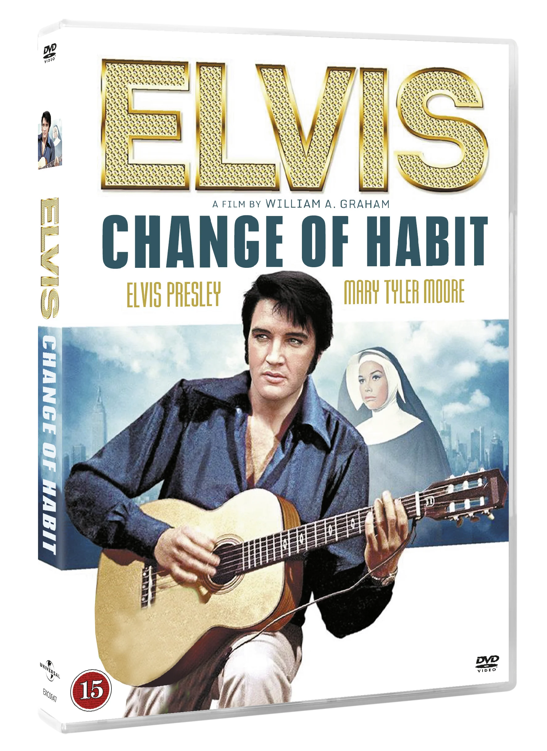 CHANGE OF HABIT - Starring Elvis Presley and Mary Tyler Moore - DVD - Standard v:9264770