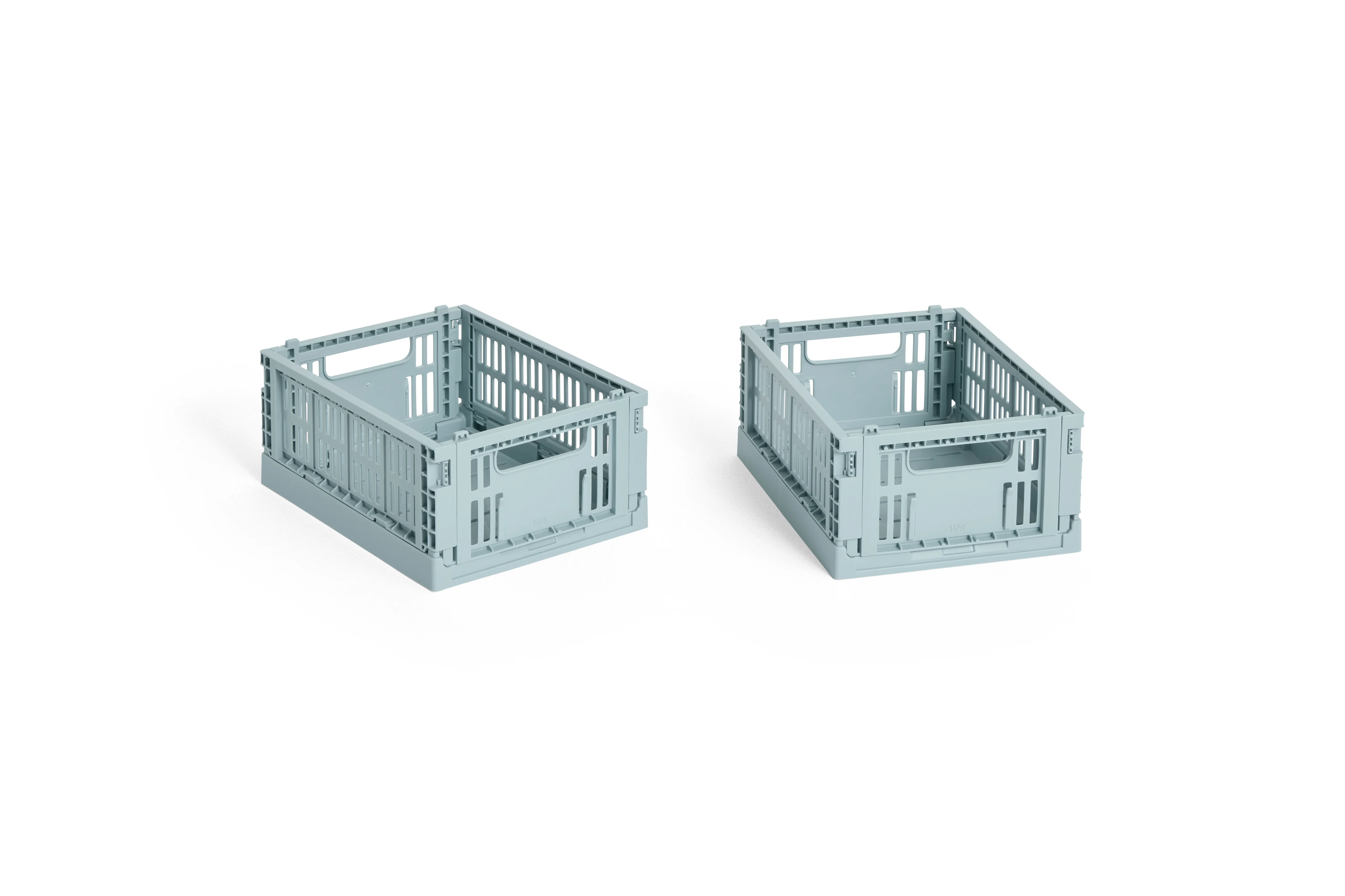 HAY - Colour Crate Mini Oppbevaringskasse (Støvete blå) - Sett med 2 - Dusty Blue v:8225973