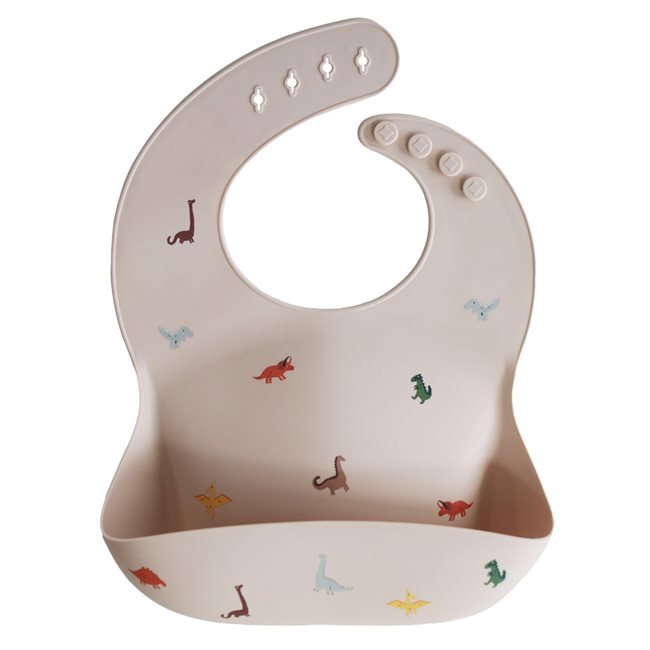 Mushie - Silicone Bib - Dinosaurs v:4518514