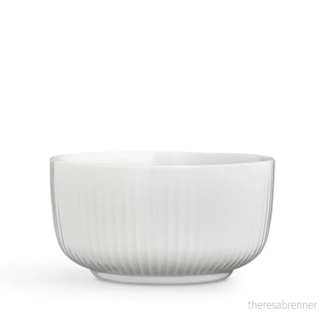 Kähler - Hammershøi Skål Medium - Ø17 cm - Hvit - White - M v:6023125