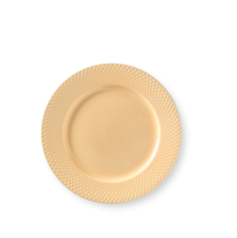 Lyngby Porcelæn - Rhombe Color Middagstallerken - Ø27 cm - Sand - Sand v:7019265