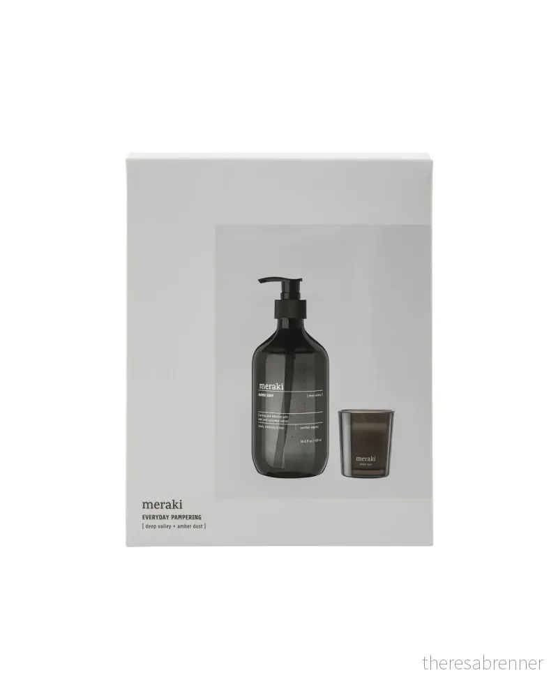 - Gift Box - Deep Valley Hand Soap + Amber Dust Scented Candle - 490 ml + 60 g v:7832735