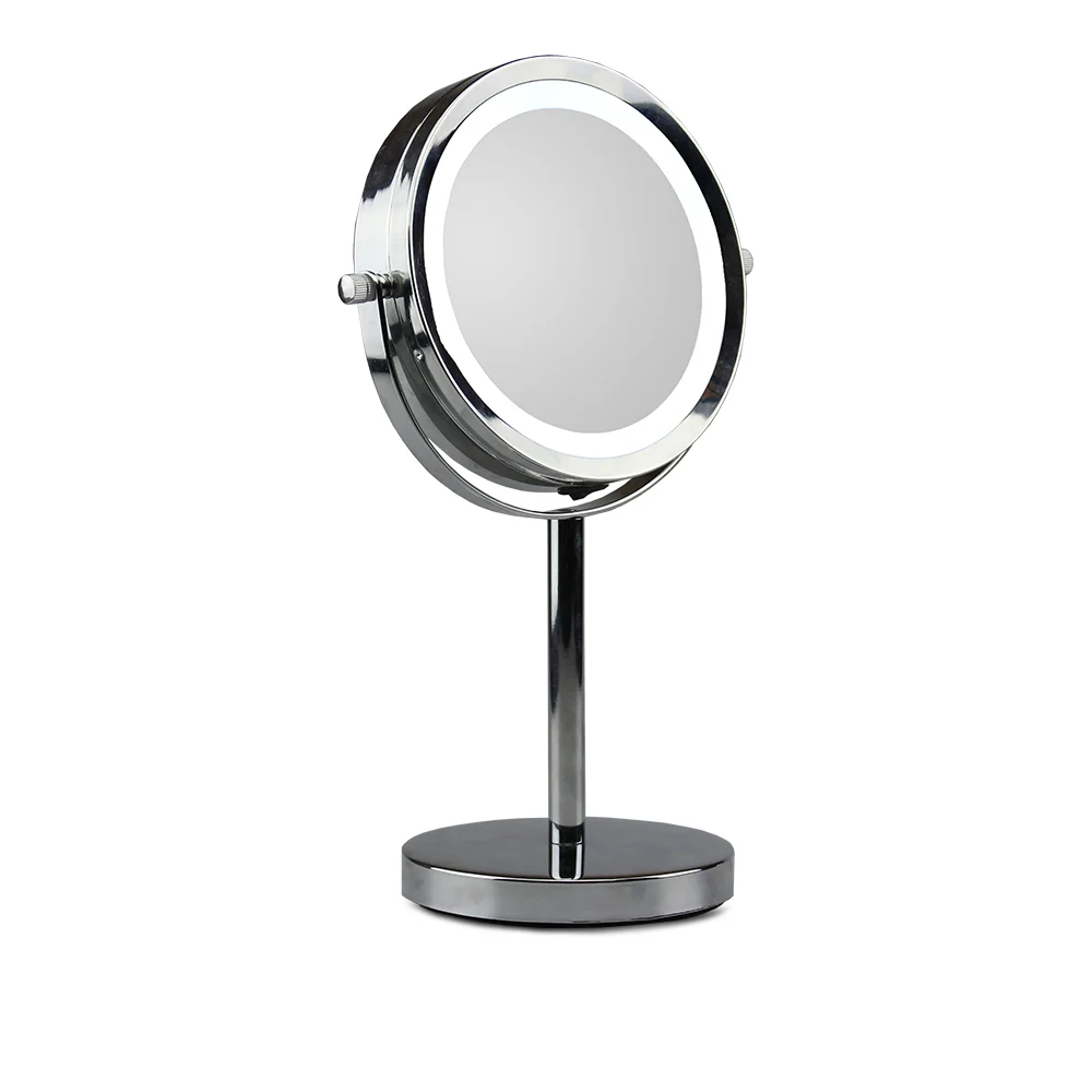 Gillian Jones – Stand Mirror x 10 – With LED Light – Silver v:5747362 Gillian Jones – Stand Mirror x 10 – With LED Light – Silver v:5747362