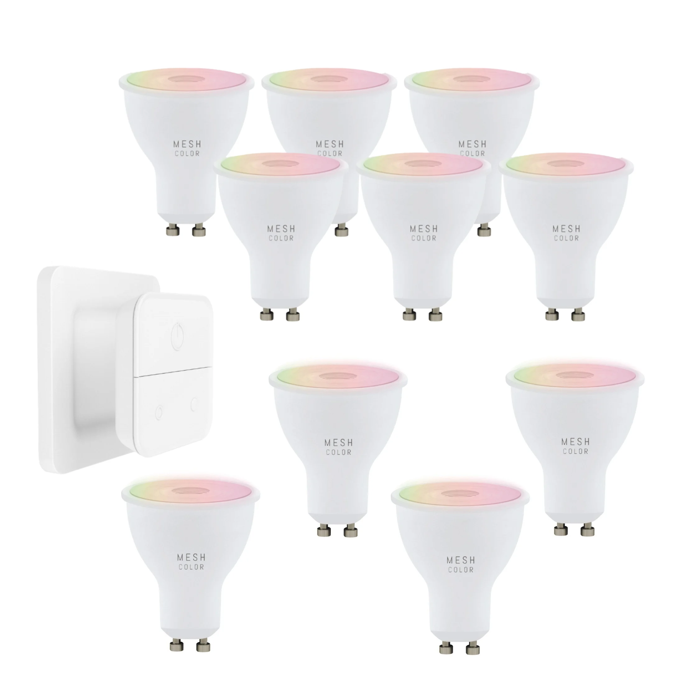 EGLO - 10x Connect-Z GU10 RGB + TW Smarte Lyspærer med GRATIS Fjernkontroll - Pakke - Gratis frakt v:6956821